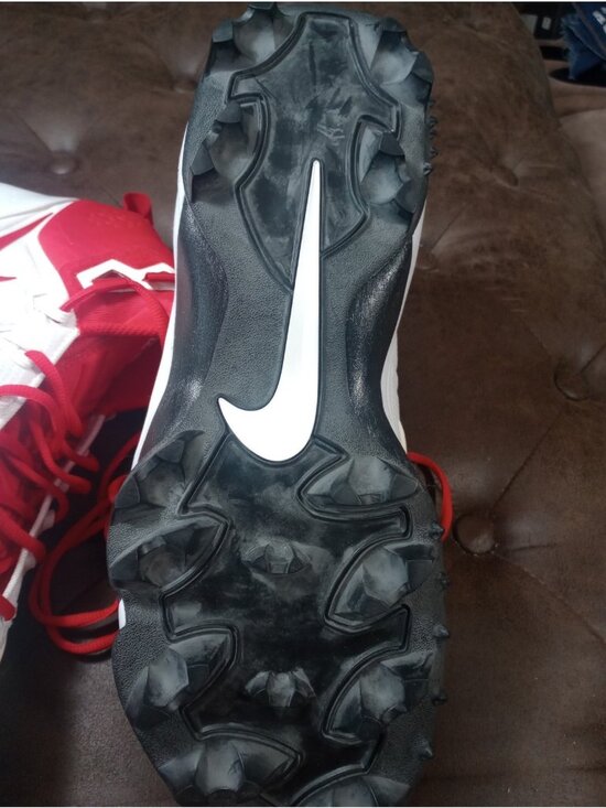 New Nike Force Savage Pro Shark Soccer/Football Cleats White/Red Size 14.5 main image 4